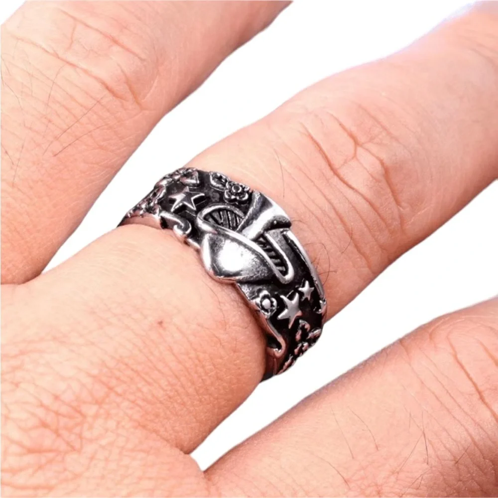 Sterling Silver Mushroom Design Ring